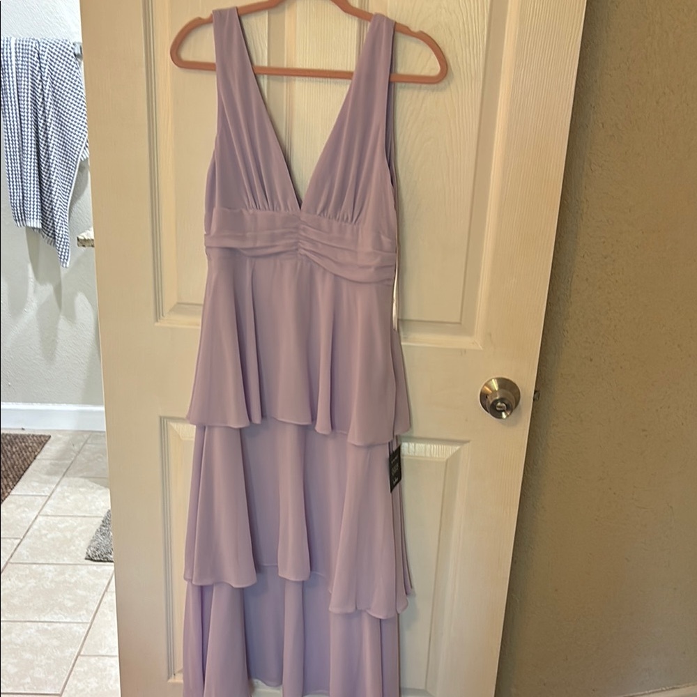 Lulu's Purple Ruched Tiered for Weddings never worn